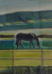 Horse with telegraph wires